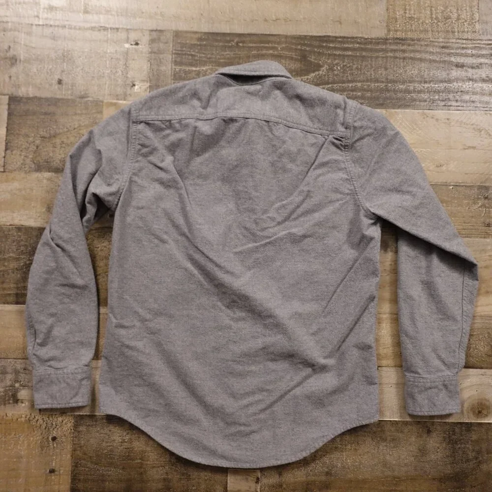 Abercrombie & Fitch‎ Flannel Shirt Men's Size Small Gray Button Front Casual